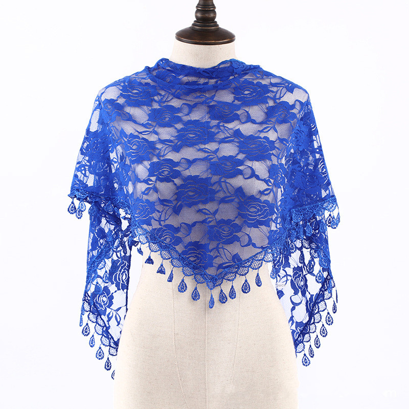 Embroidery Veil - Mode Kerk Sjaal Kanten Sluier Sjaal