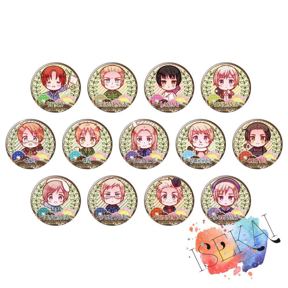 Embroidery Australia - 50mm Axis Power HETALIA Wereld Anime