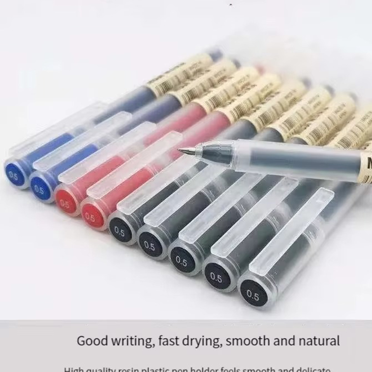 Muji Stationery Gel Pen - 3-6 Stuks Kawaii Gel Pen Zwart/Rood/Blauw