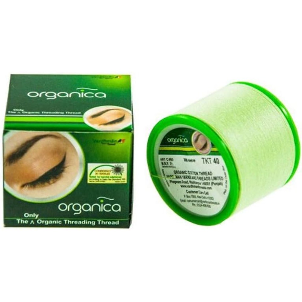 Embroidery Thread Yarn - 100% katoenen borduurgaren, lichtgroen, 300 inch
