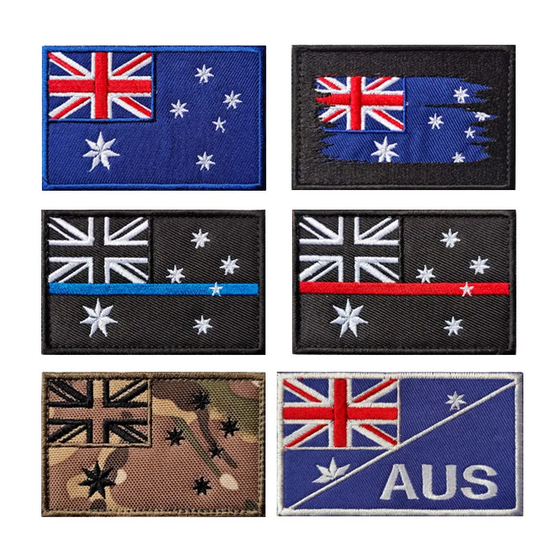 Embroidery Australia - Australië Vlag Ir Reflecterende Patches Geappliqued