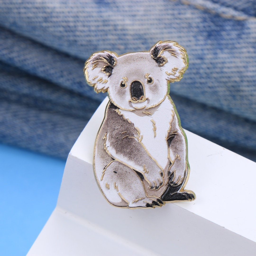 Embroidery Australia - Aquarel Koala Emaille Reversspeld, Schattig Wild