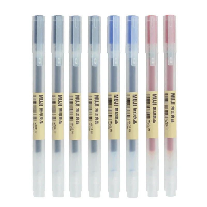 Muji Stationery Gel Pen - 6/8 stks/set Kawaii MUJIs Gel Pen