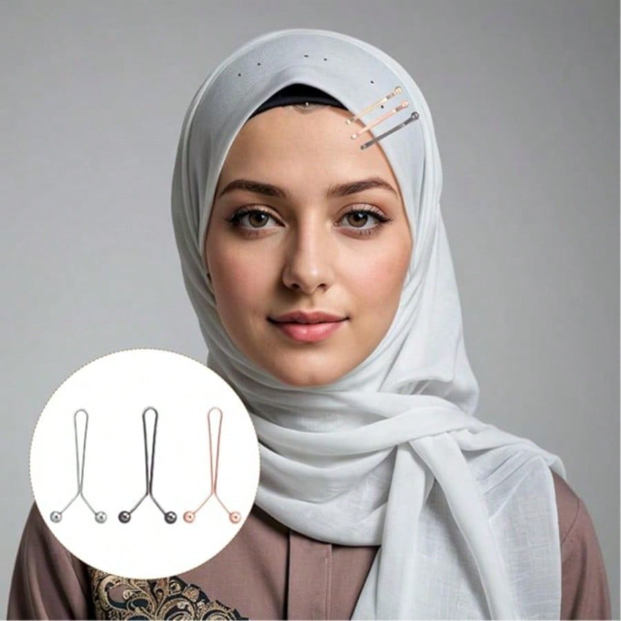 Embroidery Hijab - 12 stuks Dames Sjaalclips Hijab Spelden