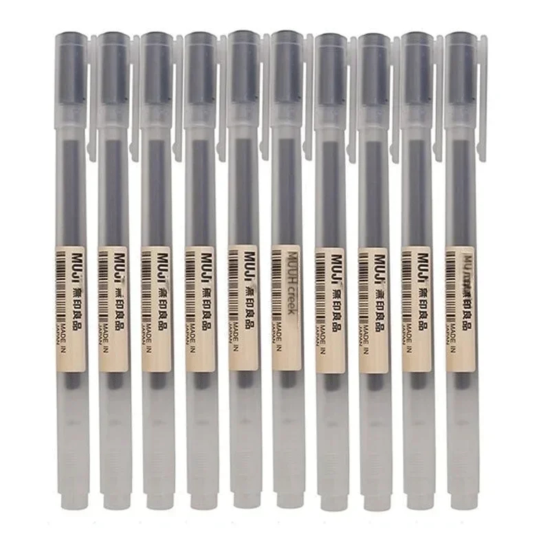 Muji Stationery Gel Pen - Mooie MUJI Gel Pen Zwart/Rood/Blauw 0.38/0.5mm