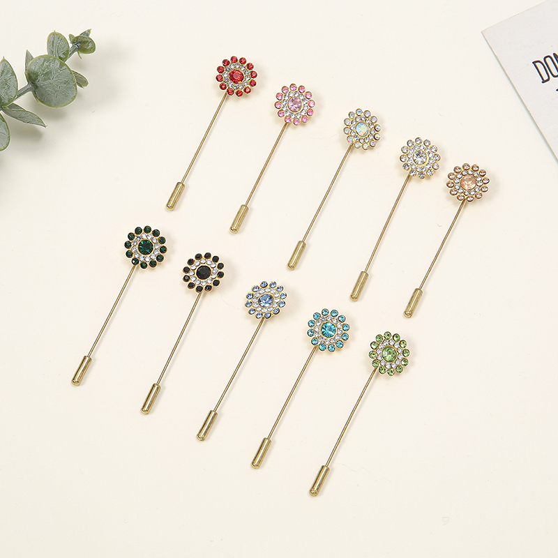 Embroidery Hijab - Dubbel Gelaagde Bloem Diamant Één Woord