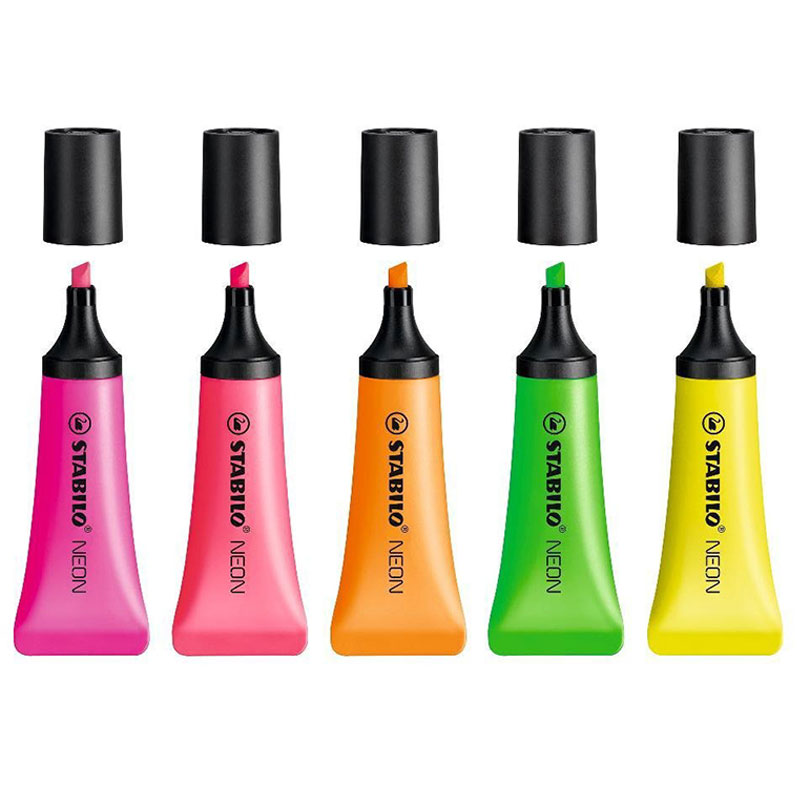 Stabilo Marker Boss - 5Pcs Stabilo Markeerstift 72 Neon Serie