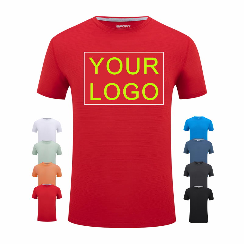 Embroidery Logo - LOGO Aangepast T-shirt met ronde hals