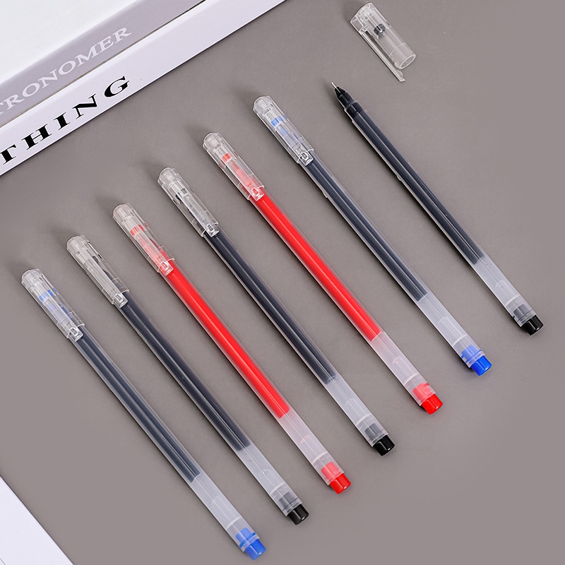 Muji Stationery Gel Pen - 0,5 mm grote capaciteit zwart/rood/blauwe inkt