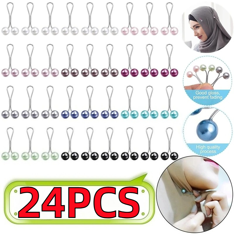 6/12/24 stuks parel speldjes d - Embroidery Hijab recensie en prijs