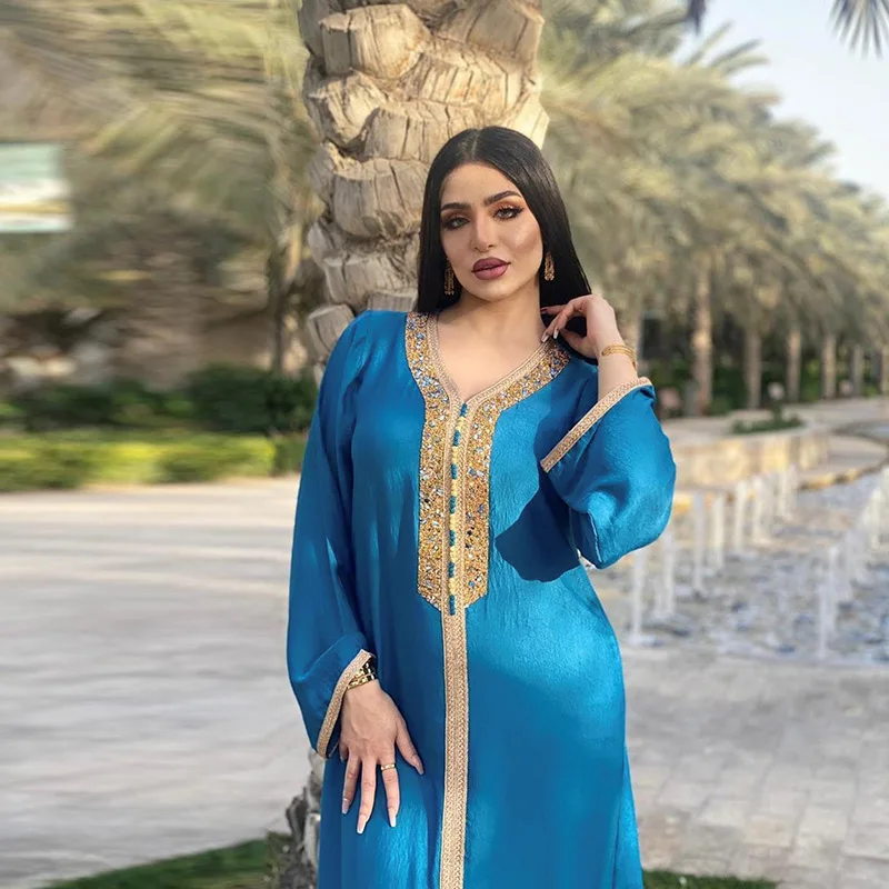 Eid Ramadan Mubarak Abaya Voor - Embroidery Kaftan recensie en prijs