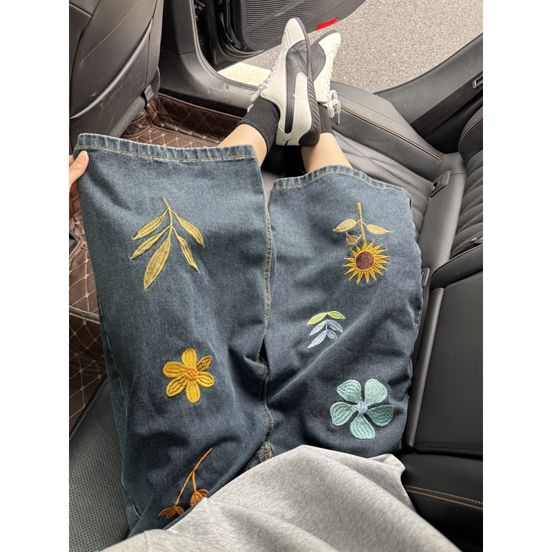 Unisex Koreaanse stijl Y2K den - Embroidery Jeans recensie en prijs