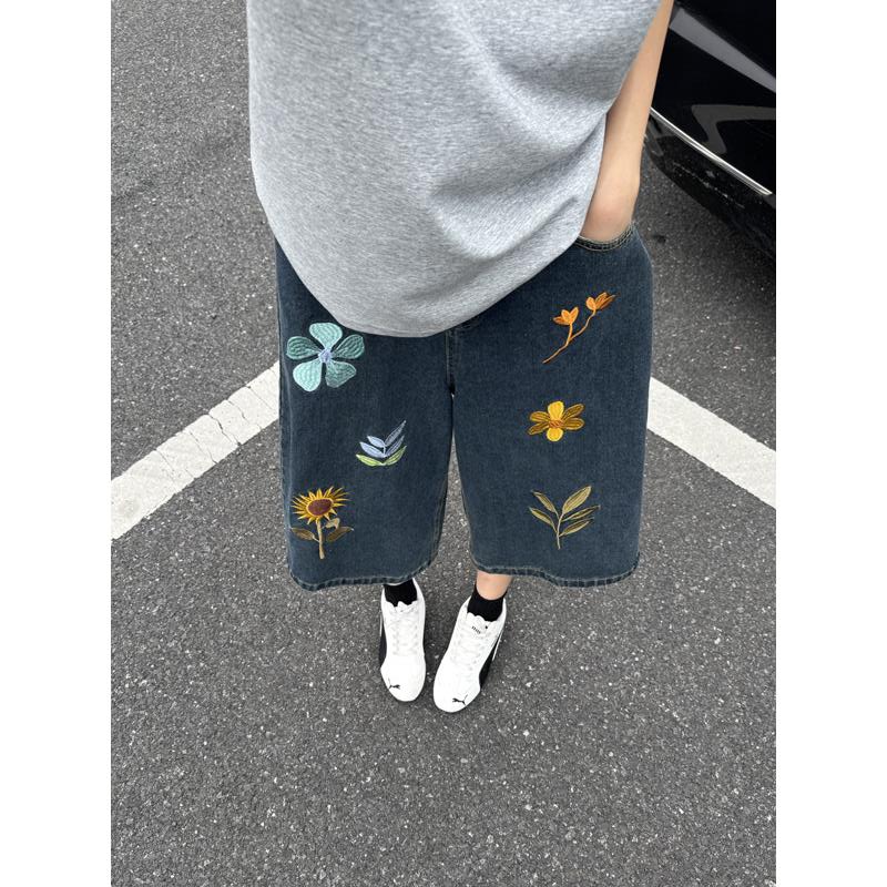 Unisex Koreaanse stijl Y2K den - Embroidery Jeans recensie en prijs