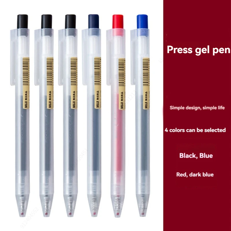 0.5mm Druk Gel Pen Blauw/Zwart - Muji Stationery Gel Pen recensie en prijs