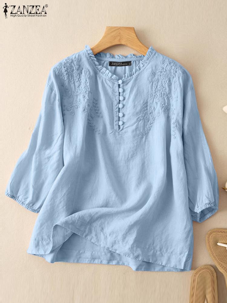 Zanzea Zomer Vintage Shirts El - Embroidery Online recensie en prijs