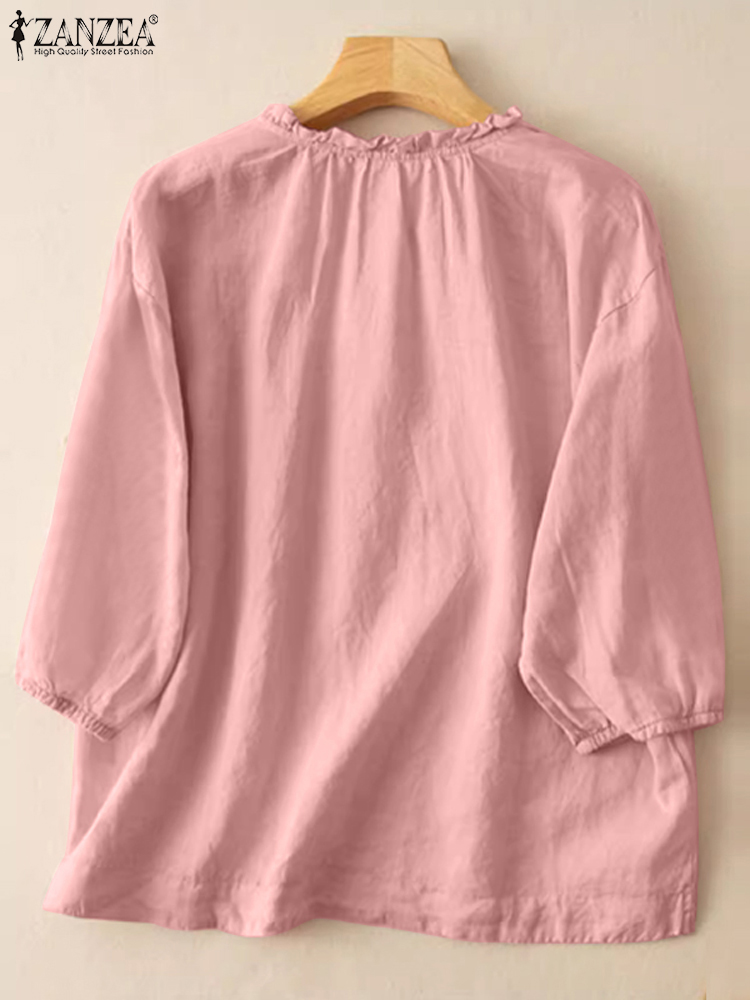 Zanzea Zomer Vintage Shirts El - Embroidery Online recensie en prijs