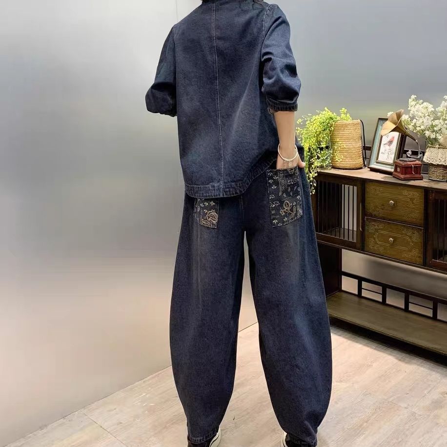 Vintage knop losse geborduurde - Embroidery Jeans recensie en prijs