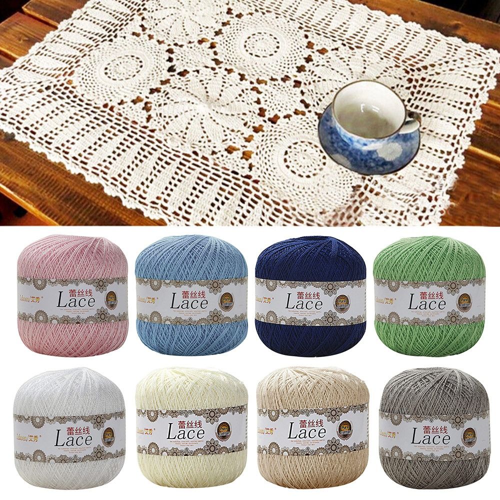 50G/Ball Zacht Katoenen Kant G - Embroidery Thread Yarn recensie en prijs