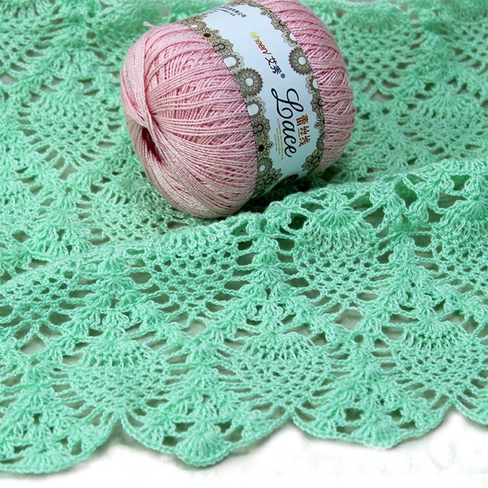 50G/Ball Zacht Katoenen Kant G - Embroidery Thread Yarn recensie en prijs