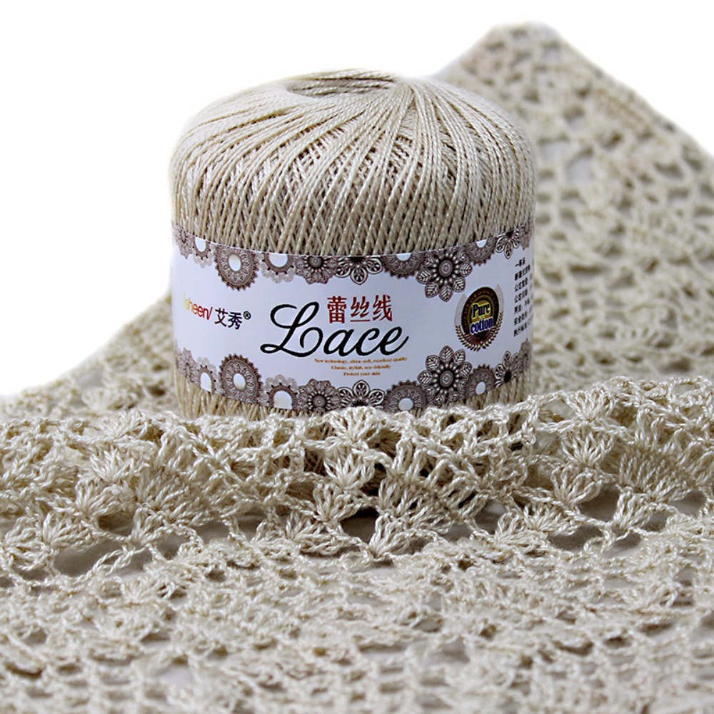 50G/Ball Zacht Katoenen Kant G - Embroidery Thread Yarn recensie en prijs