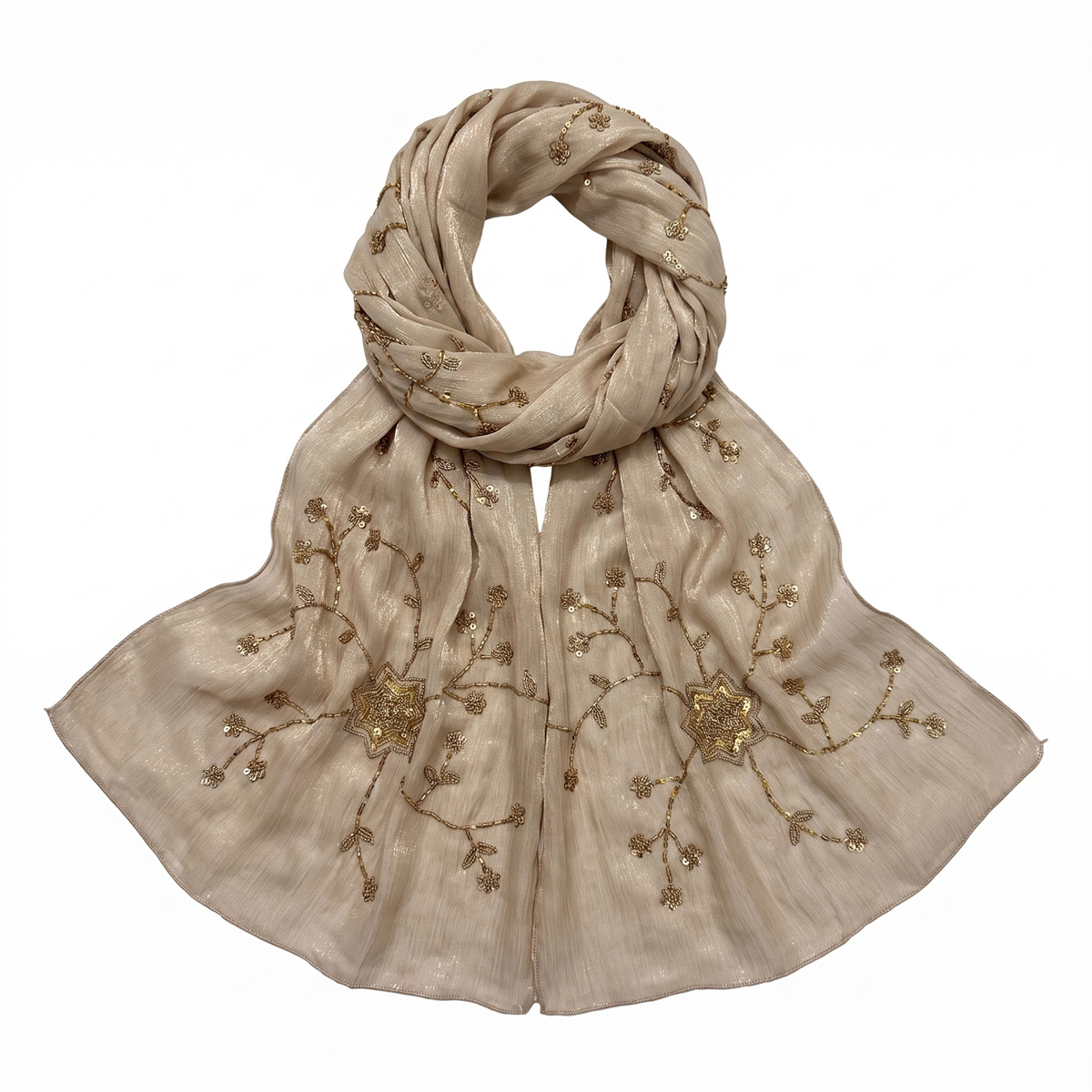 Mode Crinkle Hijab-sjaal met b - Embroidery Hijab recensie en prijs