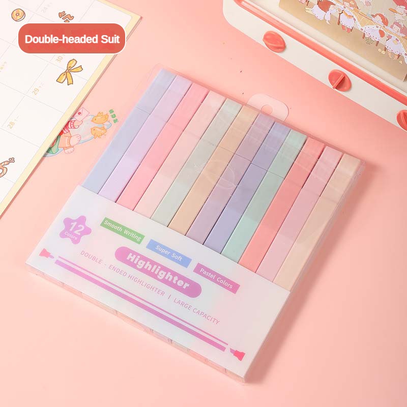 12 stks/set Dubbele Tip Markee - Stabilo Marker Boss recensie en prijs