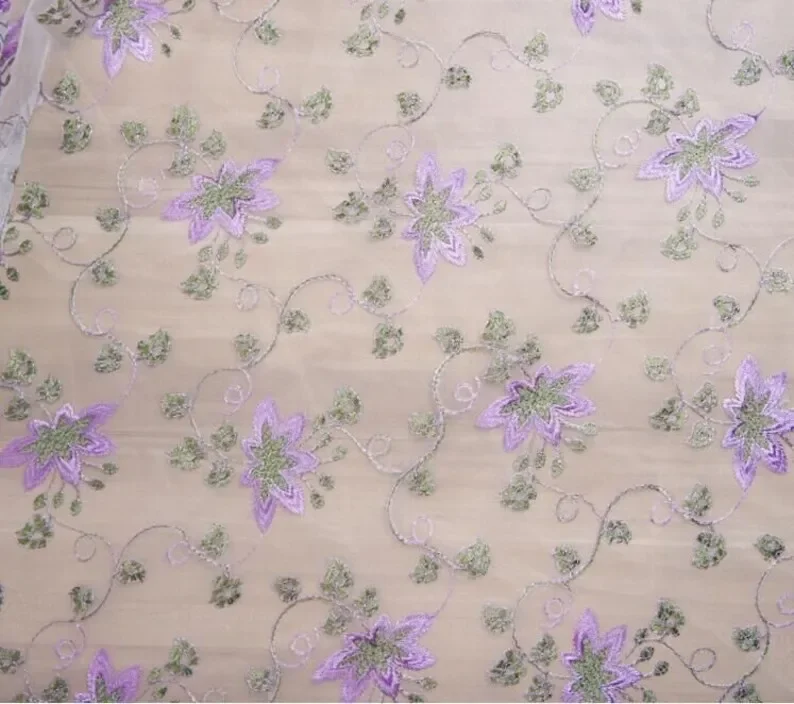 Prachtige bloemenborduursels k - Embroidery Veil recensie en prijs