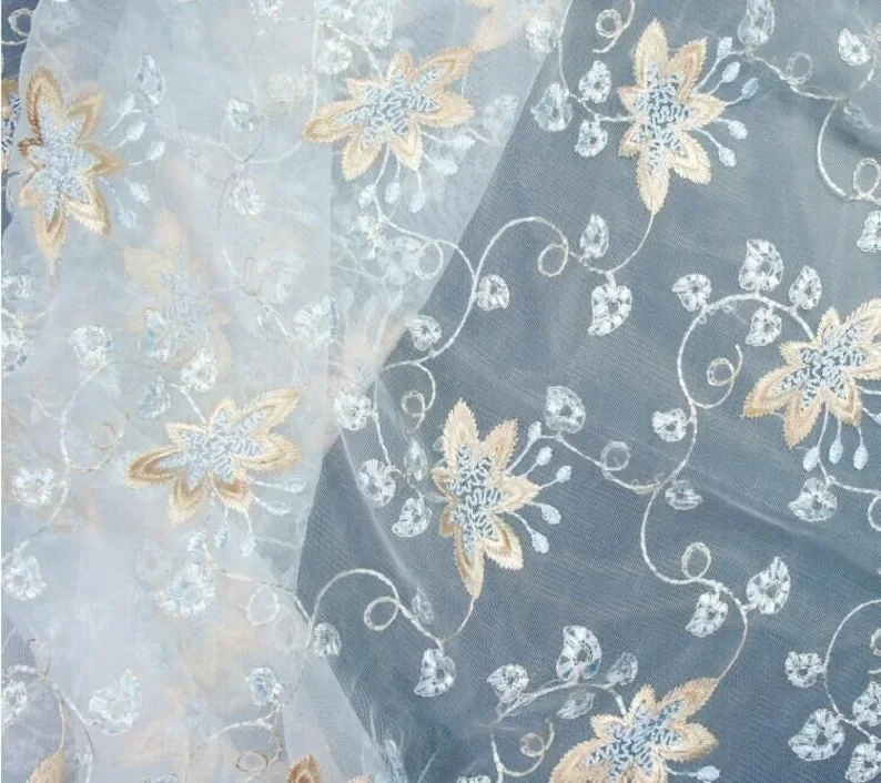 Prachtige bloemenborduursels k - Embroidery Veil recensie en prijs