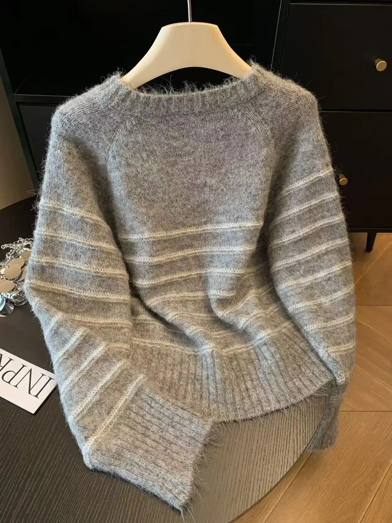 Herfst Winter Dames gestreepte - Embroidery Fashion recensie en prijs