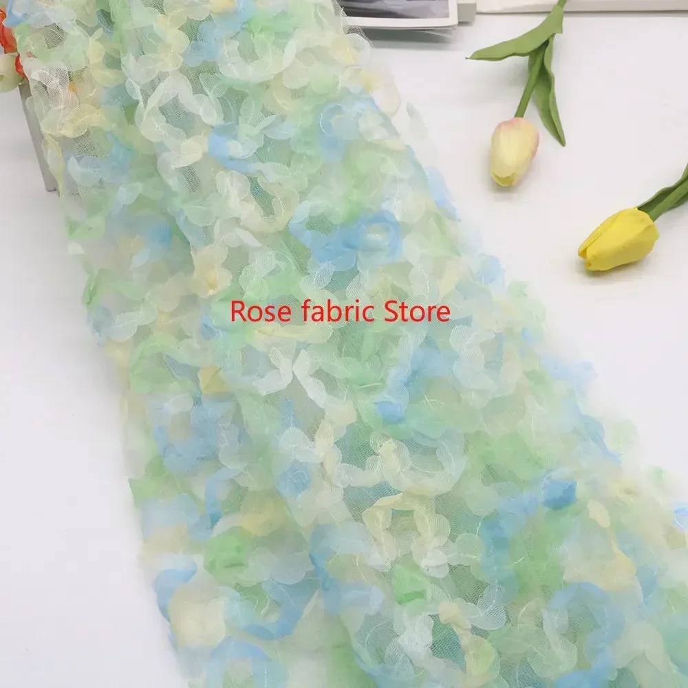 Gradient chiffon roze haak kan - Embroidery Veil recensie en prijs
