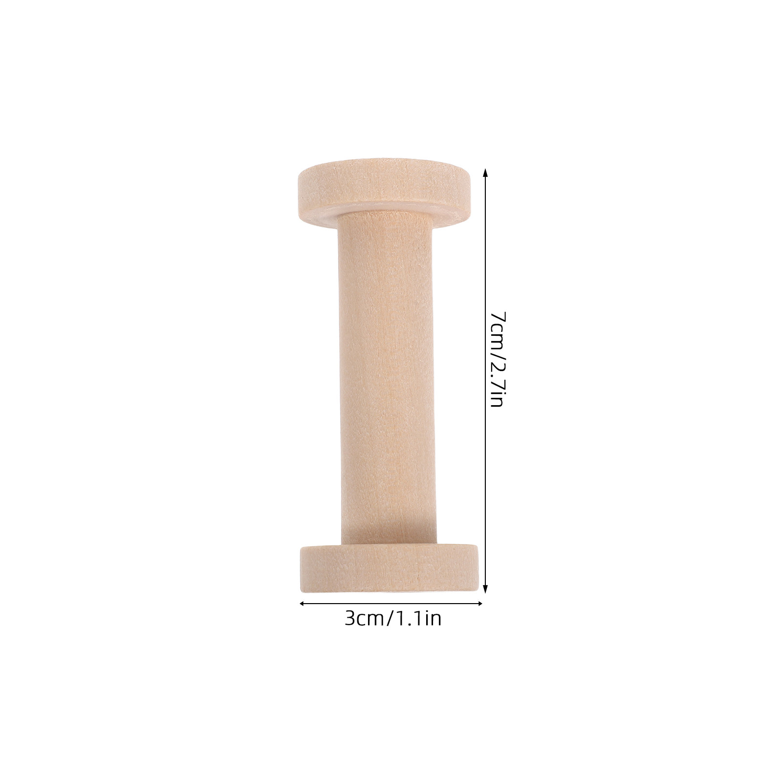 15 stuks houten spoelen natuur - Embroidery Thread Yarn recensie en prijs