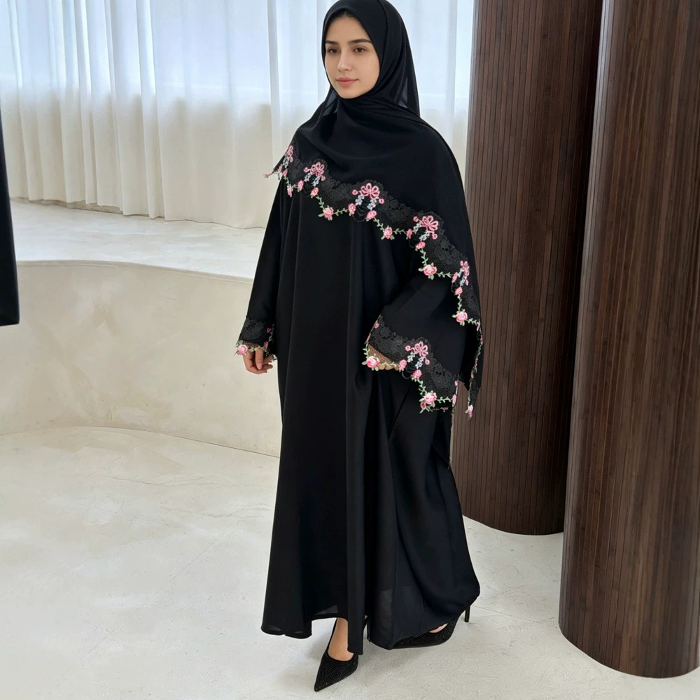 Eid Jurk Vrouwen Moslim Abaya  - Embroidery Hijab recensie en prijs