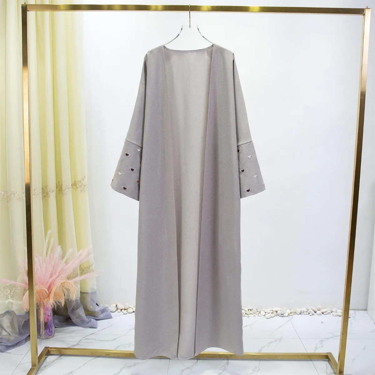 Vrouwen Jilbabs Open Voorkant  - Embroidery Kaftan recensie en prijs