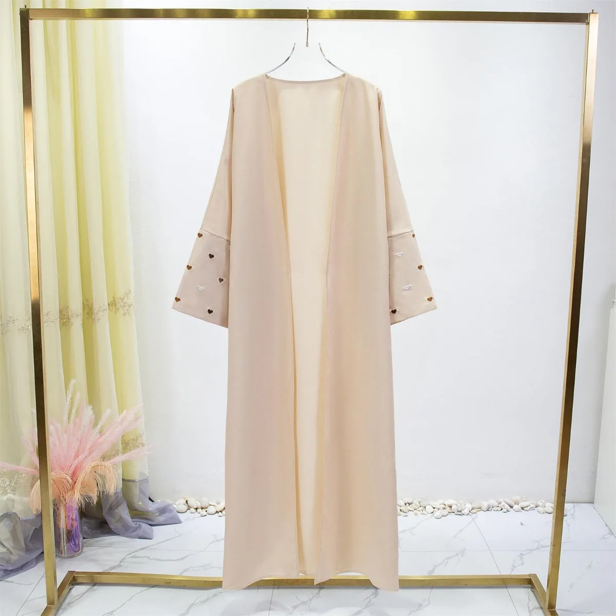 Vrouwen Jilbabs Open Voorkant  - Embroidery Kaftan recensie en prijs