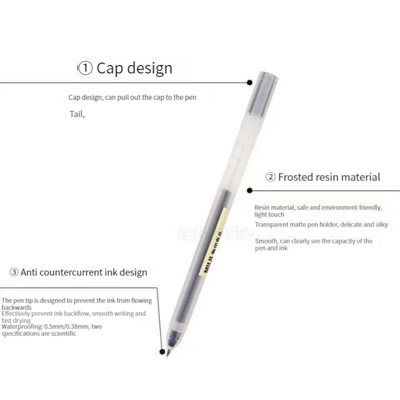6/8 stks/set Kawaii MUJIs Gel  - Muji Stationery Gel Pen recensie en prijs