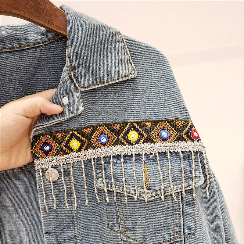 Borduren Kwastje Denim Jasje V - Embroidery Jeans recensie en prijs