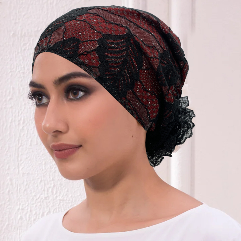 Borduren Tulband Cap voor Vrou - Embroidery Hijab recensie en prijs