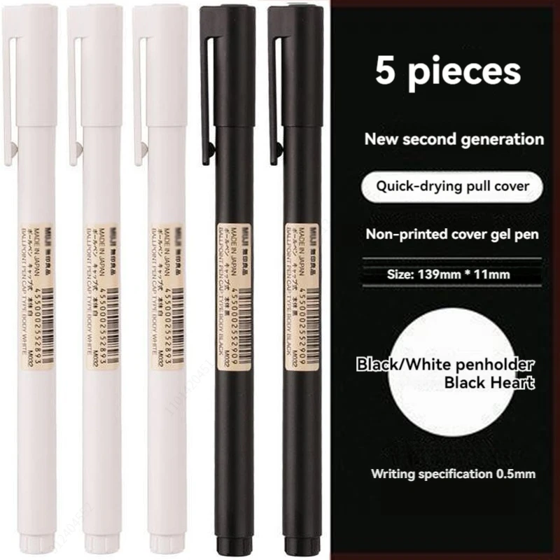 0,5 mm zwarte gelpennen met pu - Muji Stationery Gel Pen recensie en prijs