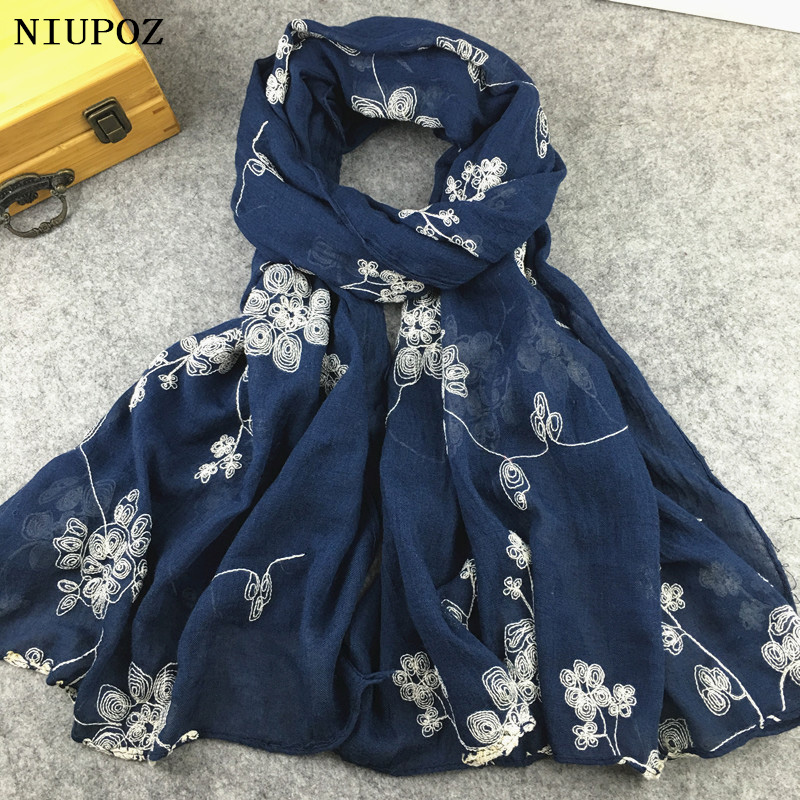 Veel kleuren etnisch borduurwe - Embroidery Hijab recensie en prijs