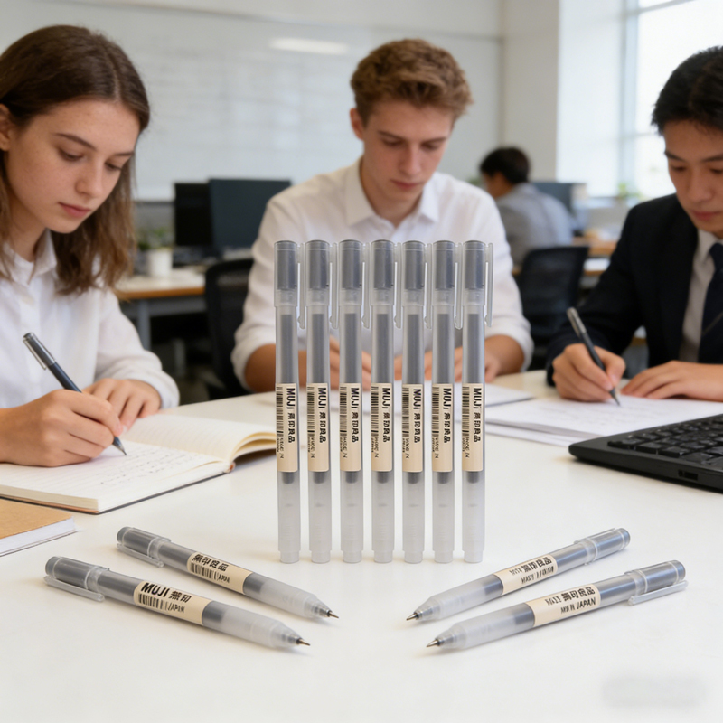 6/8 stuks MUJIs stijl gelpenne - Muji Stationery Gel Pen recensie en prijs
