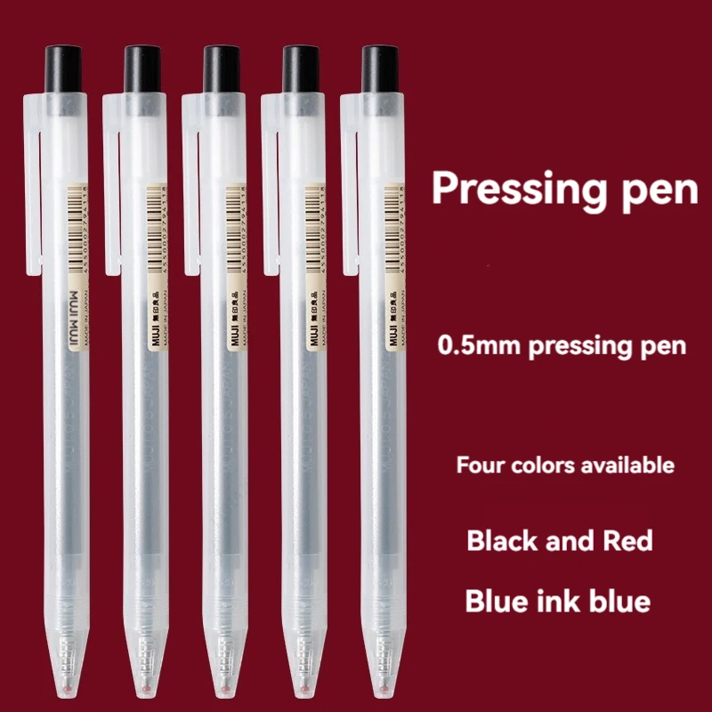0.5mm Druk Gel Pen Blauw/Zwart - Muji Stationery Gel Pen recensie en prijs