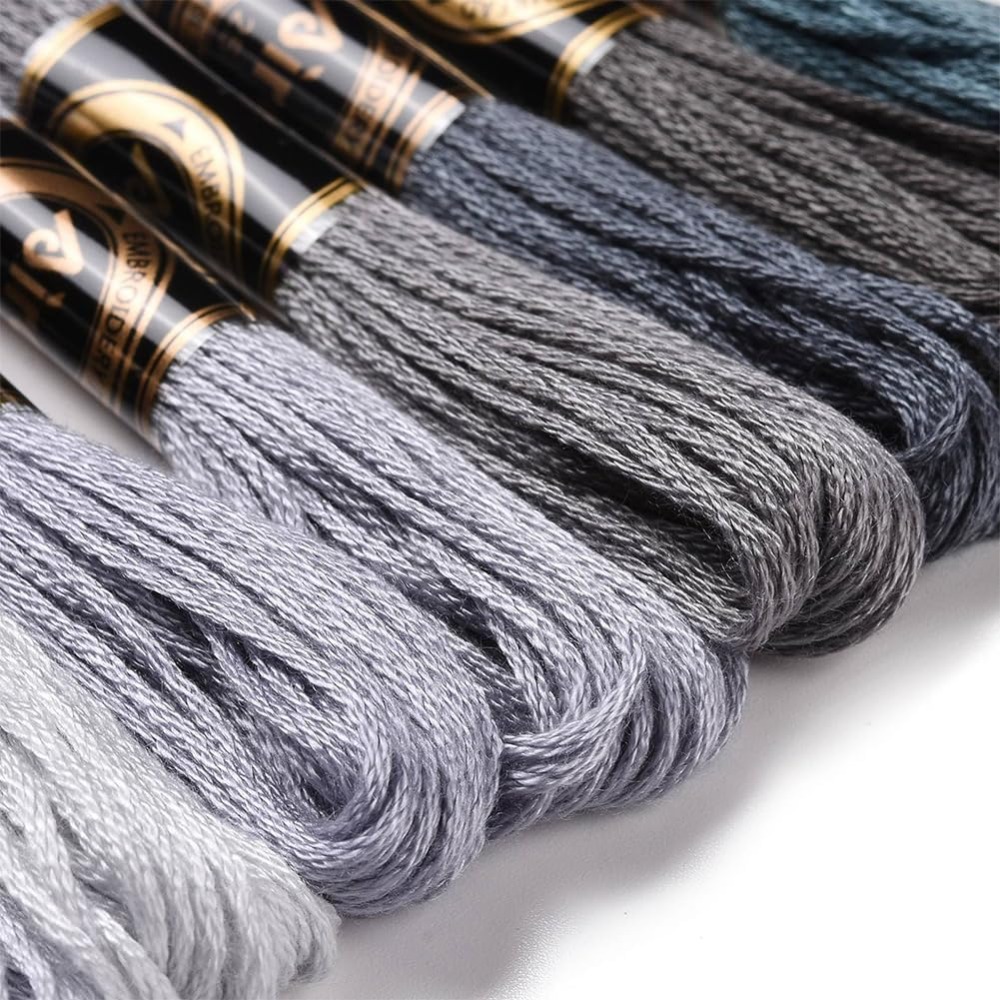 8 Strengen 70 Yards Grijs Vrie - Embroidery Thread Yarn recensie en prijs