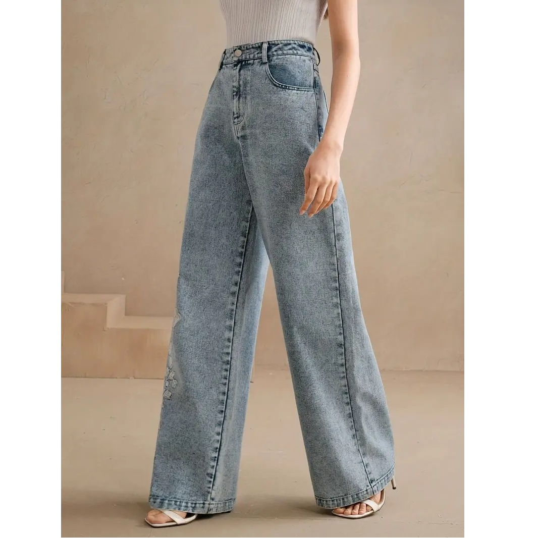 Y2k-broek Nieuwe trendjeans ui - Embroidery Jeans recensie en prijs