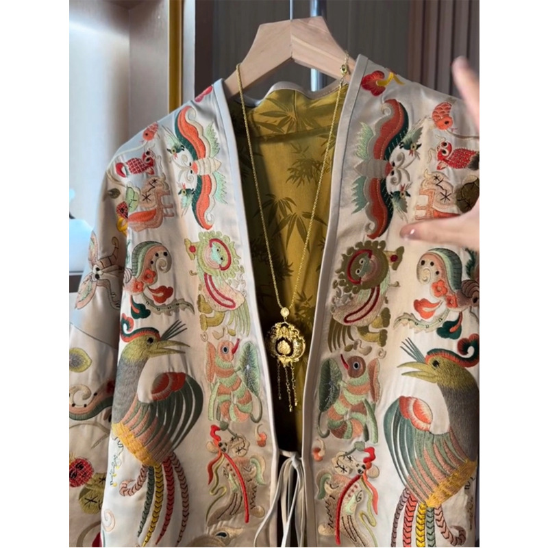 Nieuwe Chinese stijl kimono ve - Embroidery Fashion recensie en prijs