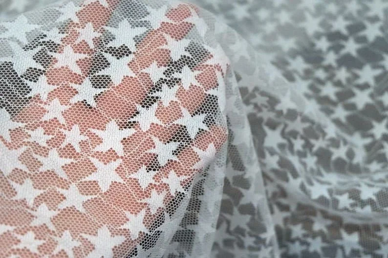 Zwart Wit Zachte Ster Borduren - Embroidery Veil recensie en prijs
