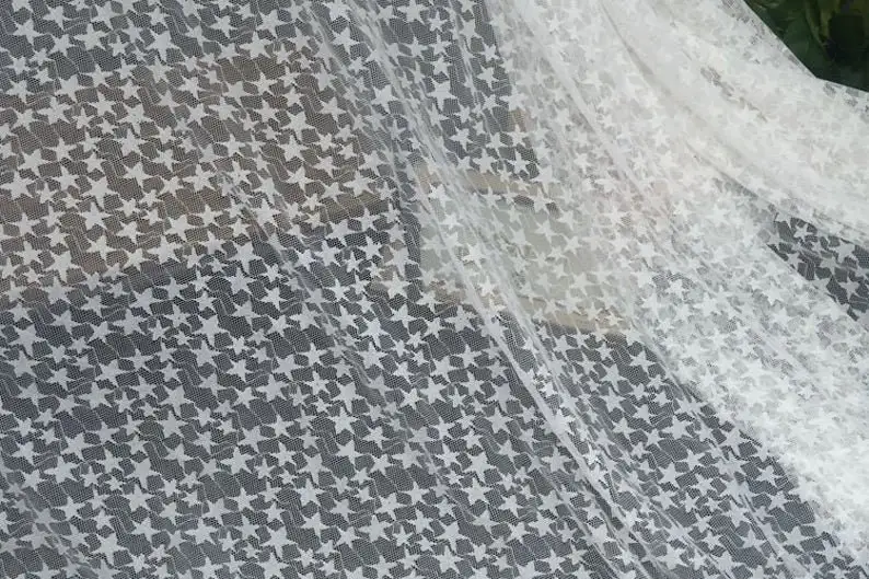 Zwart Wit Zachte Ster Borduren - Embroidery Veil recensie en prijs