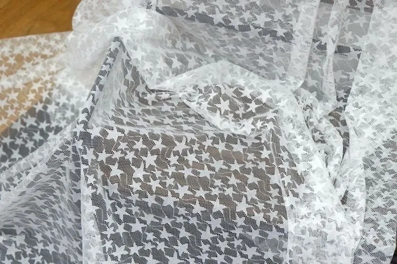Zwart Wit Zachte Ster Borduren - Embroidery Veil recensie en prijs