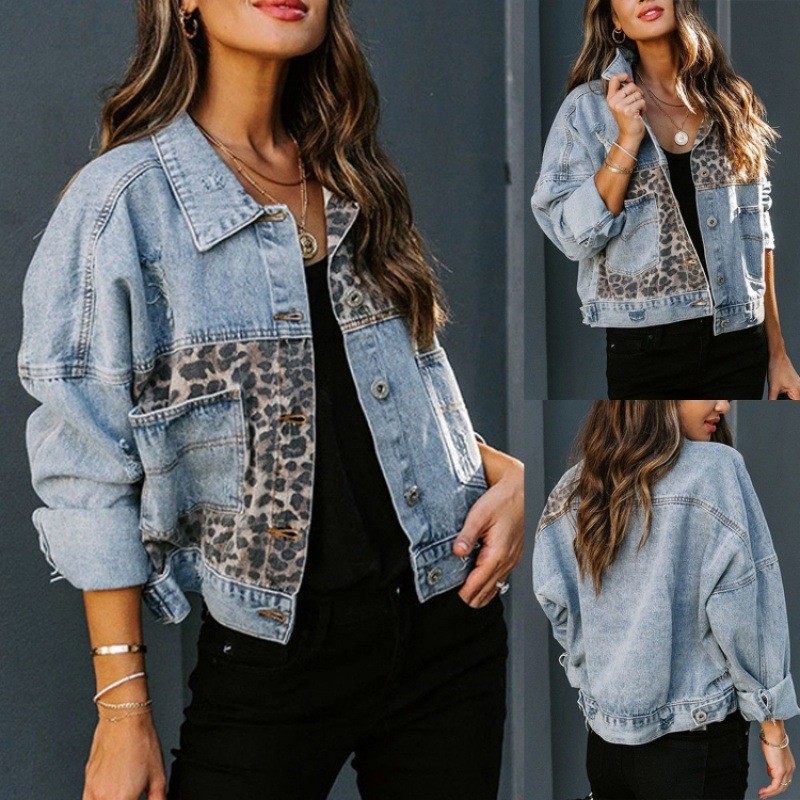 Luipaard Stiksels Denim Jas Da - Embroidery Online recensie en prijs