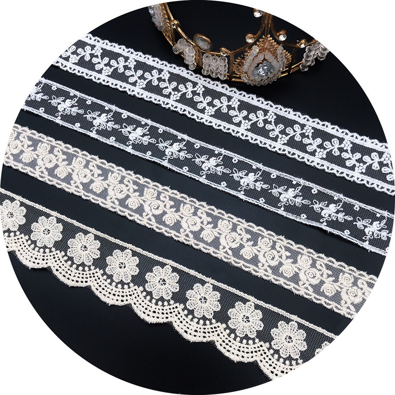 3 Yards/Lot Borduren Wit Beige - Embroidery Thread Yarn recensie en prijs