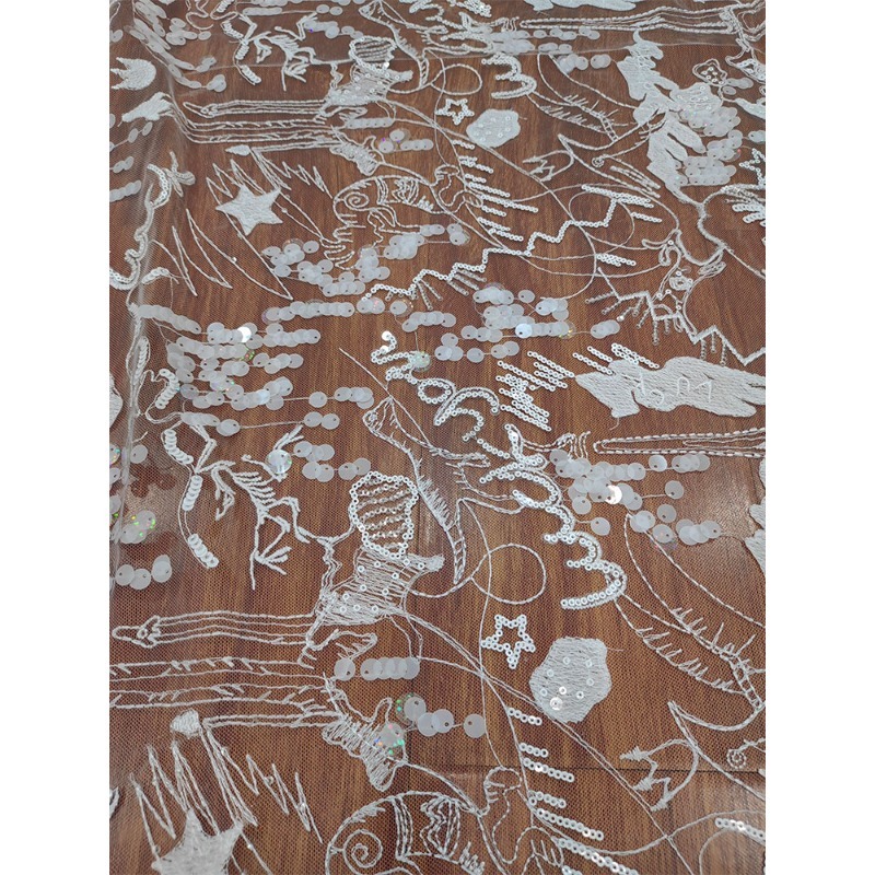 Nieuwe prachtige en zachte sti - Embroidery Veil recensie en prijs